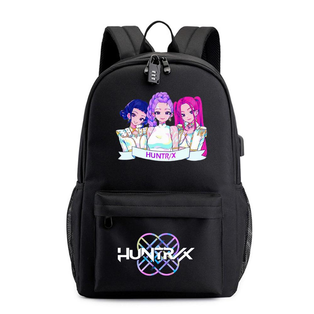 Anime Tecknad Kpop Tryckt Ryggsäck för Tonåring Student Flicka Pojke Bokväska Skolväska Kvinnor Stor Kapacitet Resväska Barn Gåva Rucksak