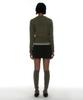 PARTIMENTO WOMEN Gradient Wide Rib Knit Crew Neck_Khaki Green