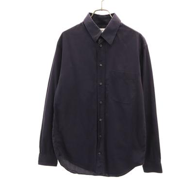 Long Sleeve Cotton Shirt 38 Navy Men's Used