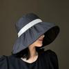 Large Brim Sun Protection Hat Adjustable Women Bucket Hat Casual Sunscreen Fisherman Hat  Summer