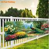 Peacock Floral Spring Summer Fence Banner, Design, Polyester Outdoor Lawn Wall Holiday Celebration Party Supplies