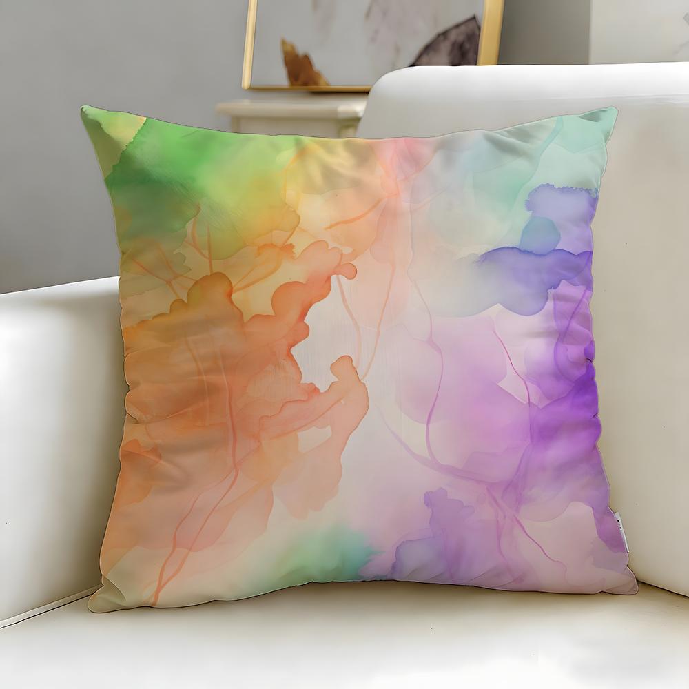 Checkered pattern Cushion Cover Soft EasyWash Pillow Case Versatile for Couch Bed Travel and Office