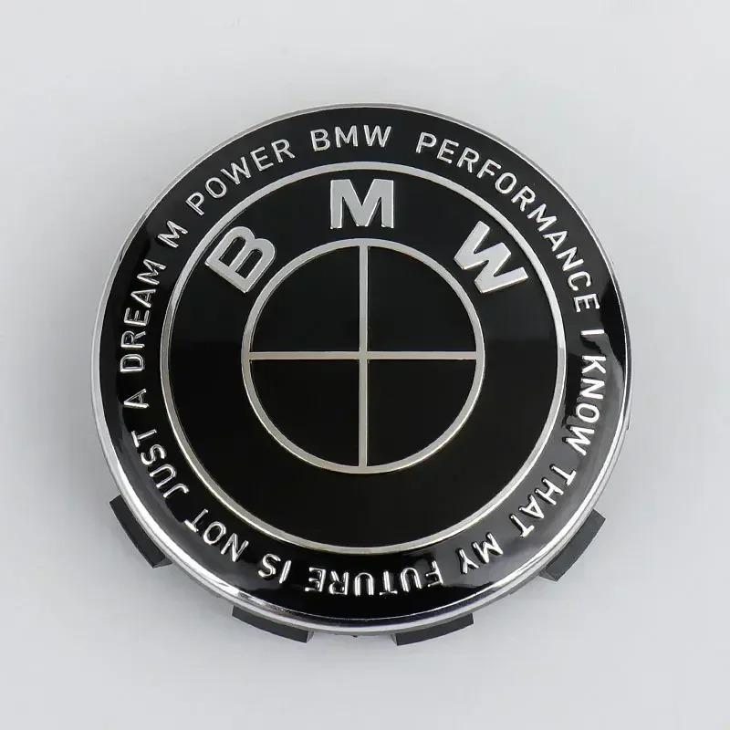 

4Pcs BMW Car Wheel Center Caps 68mm 56mm Hubcap for Performance E46 E90 E30 F10 F30 X5 X3 E39 F25 E60 E91 E87 M Auto Accessories 68MM