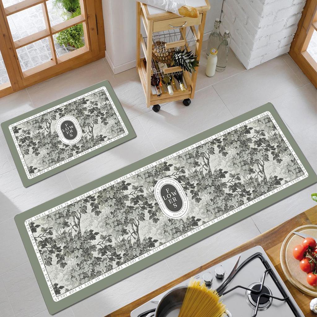 American Retro Water-Absorbing Non-Slip Kitchen Floor Mat