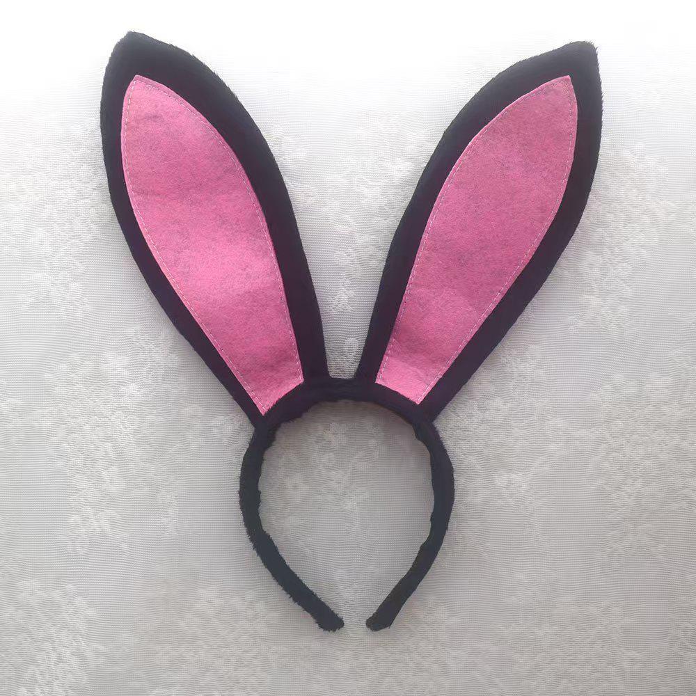 Cross-Border Bunny Ear Headband for Women - Easter & Halloween Party Accessory
