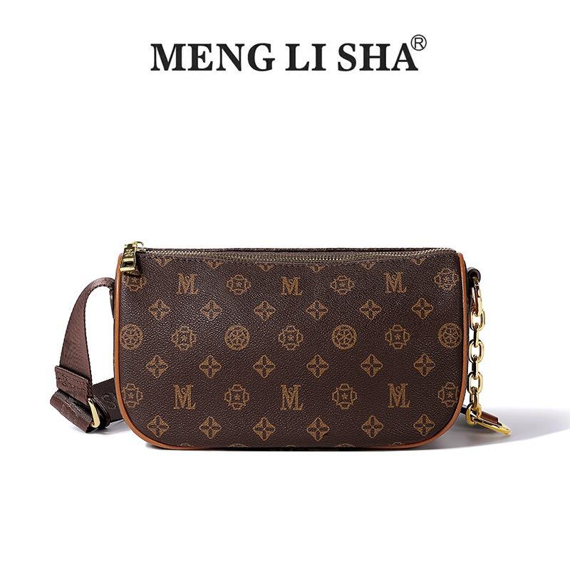 

Women s bags OEM retro printing fashion shoulder messenger small square bag commuting simple versatile handbag коричневый