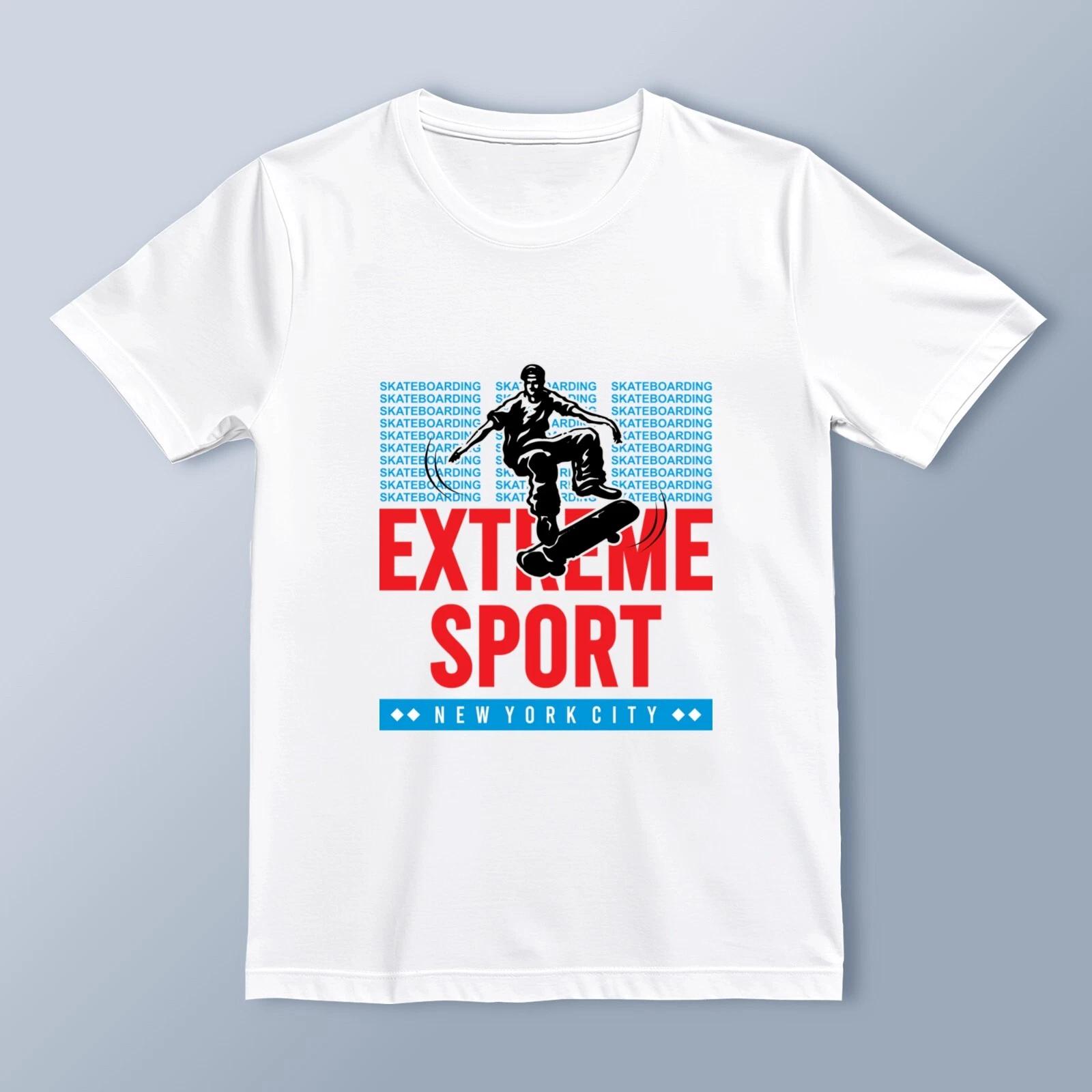 Extreme Sport  Skateboarding Graphic T-Shirt | Urban Streetwear | Unisex Casual 2XL