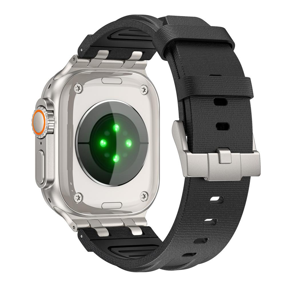 Metal+FKM Strap For Apple Watch Ultra 3/2/1 49mm 11 10 46mm Replacement Bracelet Wristband iWatch 9 8 7 6 5 SE3 45mm 44mm