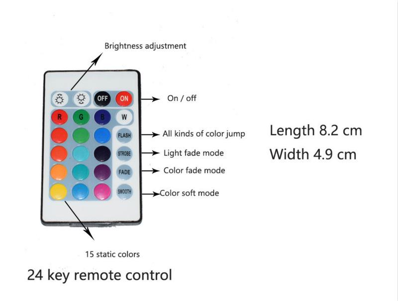 5V LED Battery-Powered 5050 Waterproof Light Strip with Remote Control for TV Chassis Decoration