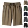 Men's Summer Casual Sport Shorts Elastic Waistband Quick Dry Lightweight Breathable Four-Way Stretch Five-Point Length Beachwear