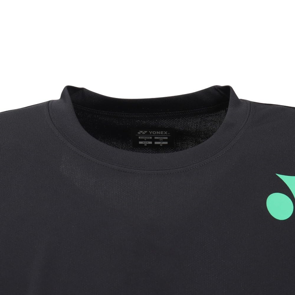 YONEX Tennis Uniform Short Sleeve T-Shirt RWX25001-007 (Black/M/Men's)