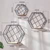 3PCS Iron Shelf Plant Stand Bookshelf Living Room Display Shelf Wall Organizer Storage Rack Display Cabinet Home Furniture