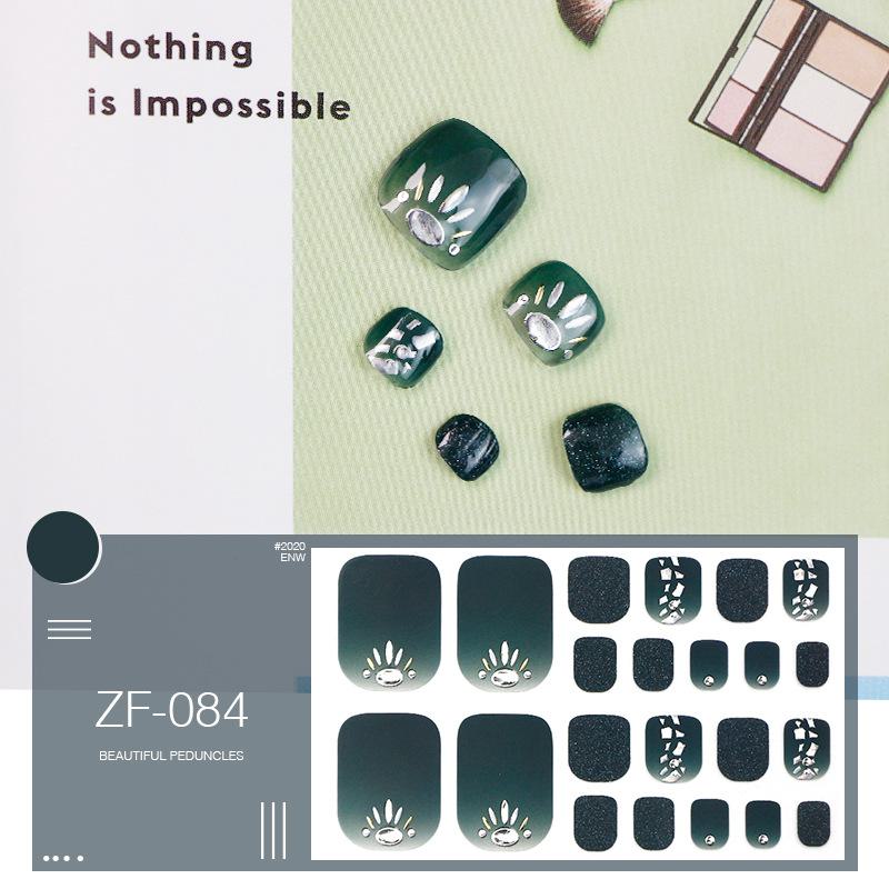 3D Αυτοκόλλητα Νυχιών με Μοτίβο Διαμαντιού: Αδιάβροχο, Μακράς Διάρκειας, Λευκαντικό για Πόδια