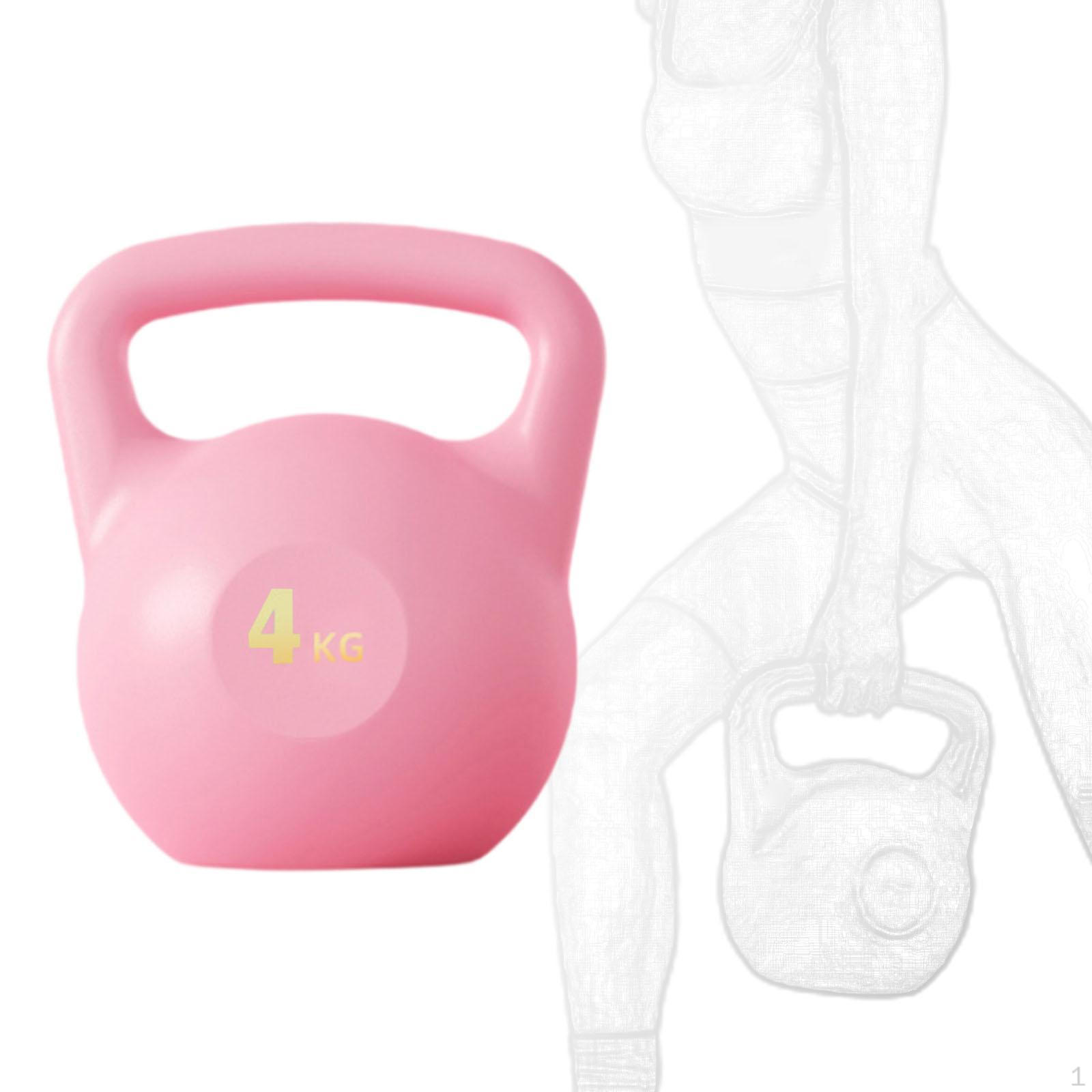 Эргономичная гиря с водой для силовых тренировок Pink 4kg