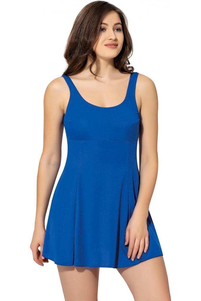 Women's Style Big Size Swimsuit Black Plain Dress Oversize Swimsuit