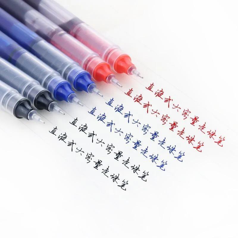 Quick-Dry Liquid Rollerball Pen - Super Writing Gel, Needle Point, Office & Student Use, Signature & Water-Based Pen