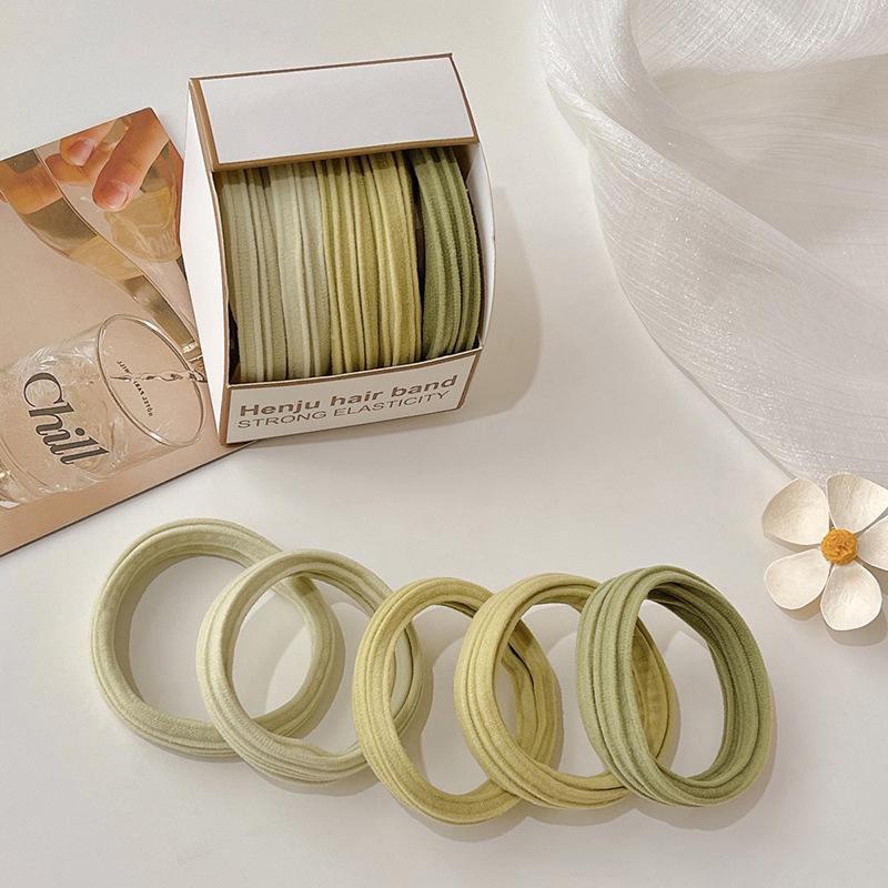 Colorful, High-Elasticity Hair Ties for Ponytails & Buns - Non-Damaging.