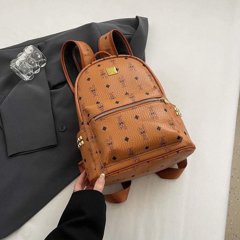 Premium sense retro versatile backpack women's new niche design student bag large capacity backpack