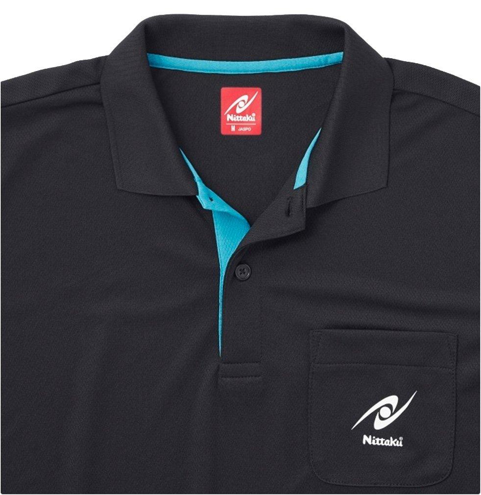 Unisexové tričko na stolní tenis Nittaku NW2172 Black SS (71)