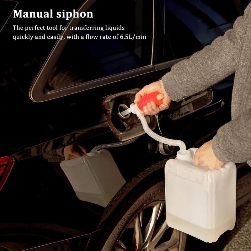Portable Hand Pump Upgrade HandHeld Liquid Transfer Siphon Pump Car Vehicle Fuel Gas Water Oil Suction Pumps