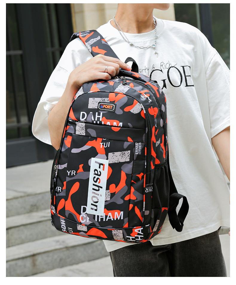 Large Backpack Printed Capacity Leisure Outdoor Schoolbag Travel