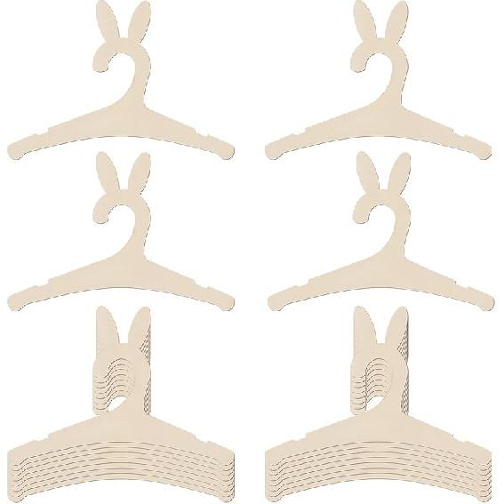 20 Packs Wooden Baby Hangers for Clothes, 9 Inch Wood Newborn Baby Girl Boy Hangers for Nursery Cute Kids Toddlers Children Infant Hanger for Baby