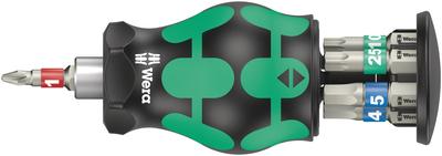 WERA Bicycle Stubby Driver with 7 Stainless Steel Bits 004179