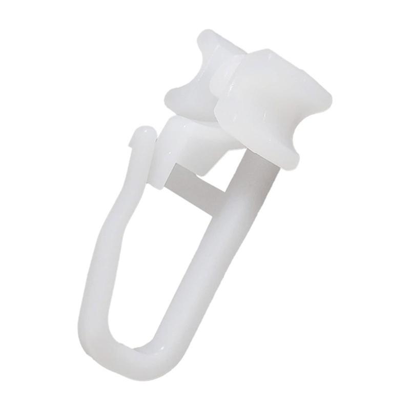 20Pcs Plastic Curtain Track Slider Replacement Sliding Curtain Hooks For Quiet Smooth Movement And Simple Installation