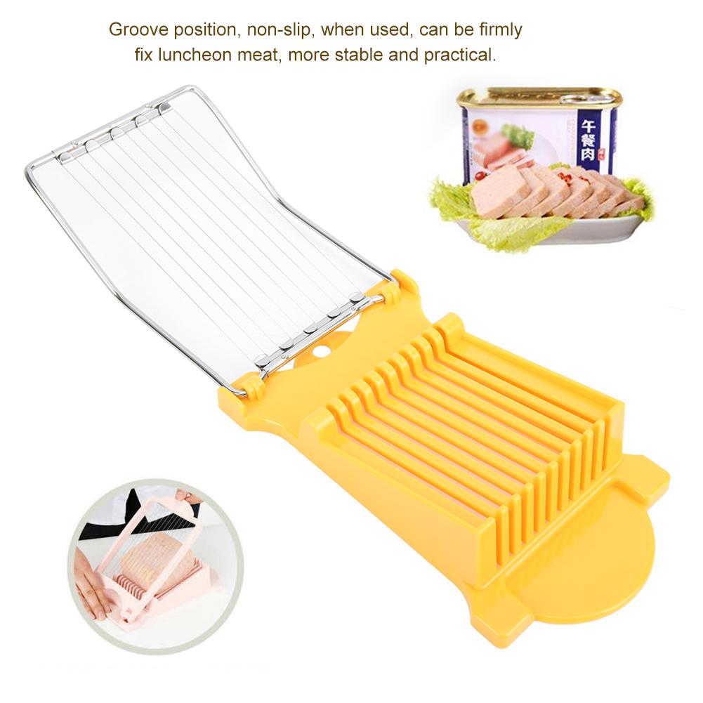 Multipurpose Stainless Steel Luncheon Meat Egg Ham Banana Fruit Cutter Slicing Tool Kitchen Gadget