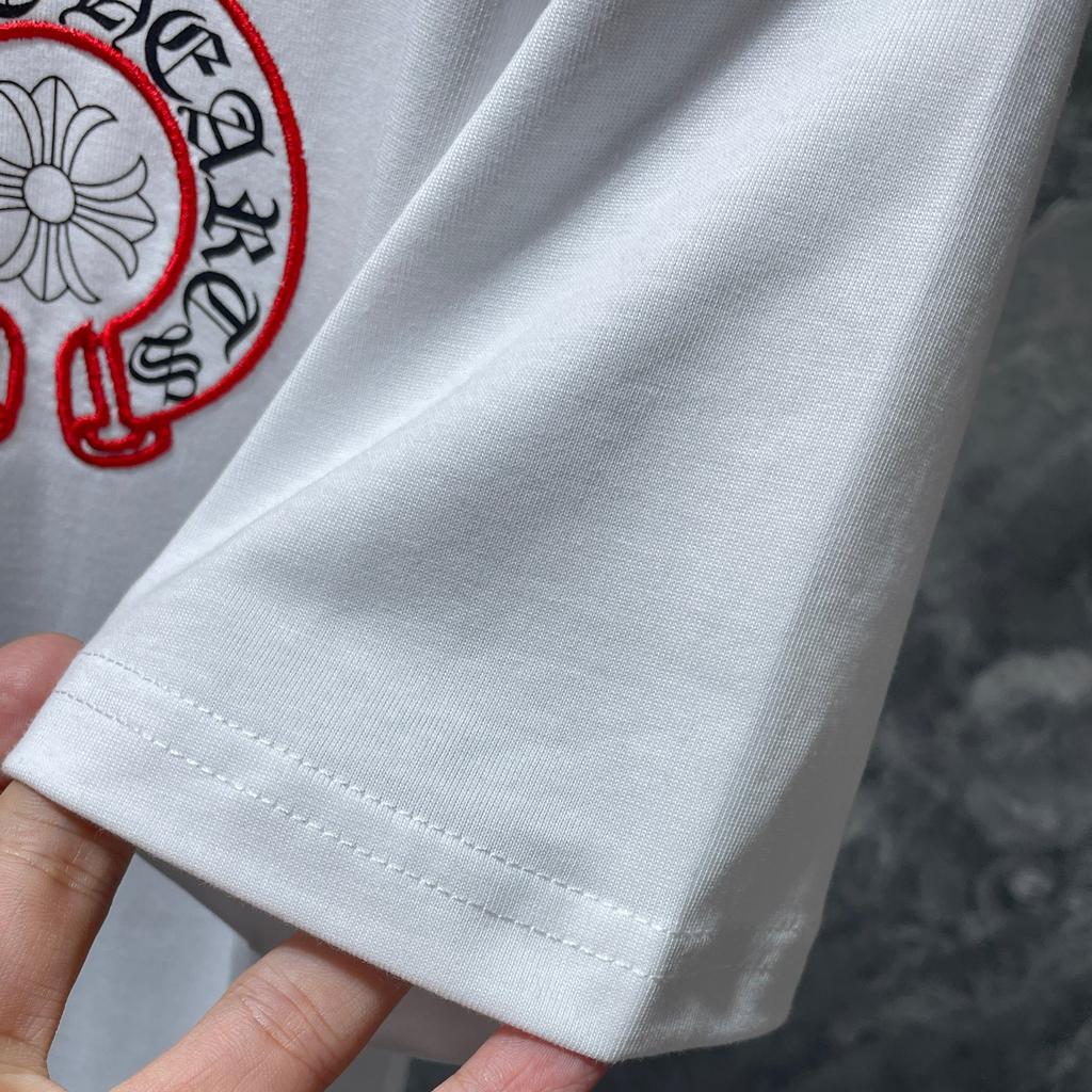 8241 CHROME HEARTS Estate 2026 Nuova T-shirt Uomo e Donna Cotone di Alta Qualità Girocollo Ampia Taglia Larga Maglietta per Coppia