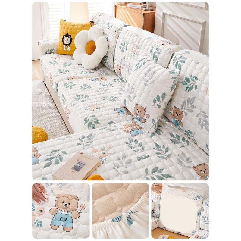 

Зимняя утолщенная молочная подушка для дивана, теплый плюшевый чехол для дивана, нескользящий чехол для спинки дивана, тканевая подушка 60*60cm