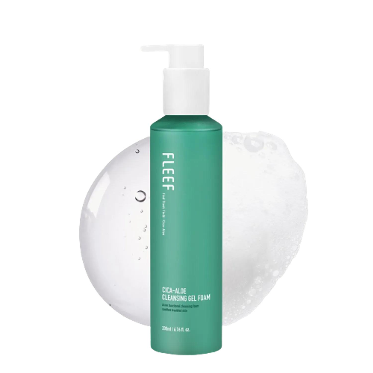 FLEFF Cica-Aloe Cleansing Gel Foam 200ml 1ea