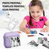 Mini Thermal Printer Portable Inkless Sticker Maker Compact Pocket Printer for Notes Labels Journal DIY