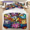 Magical Pony Gathering Threepiece Set 1 Duvet Cover 2 Pillowcase Without Core Duvet Cover And Pillowcase Bedding Set
