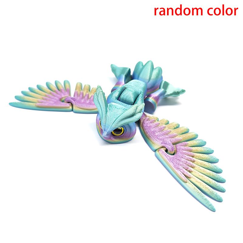 3D Printed Flying Owl Toy With Movable Wings, Lifelike And Cute Owl Ornaments, Exquisite Gift And Home Decoration