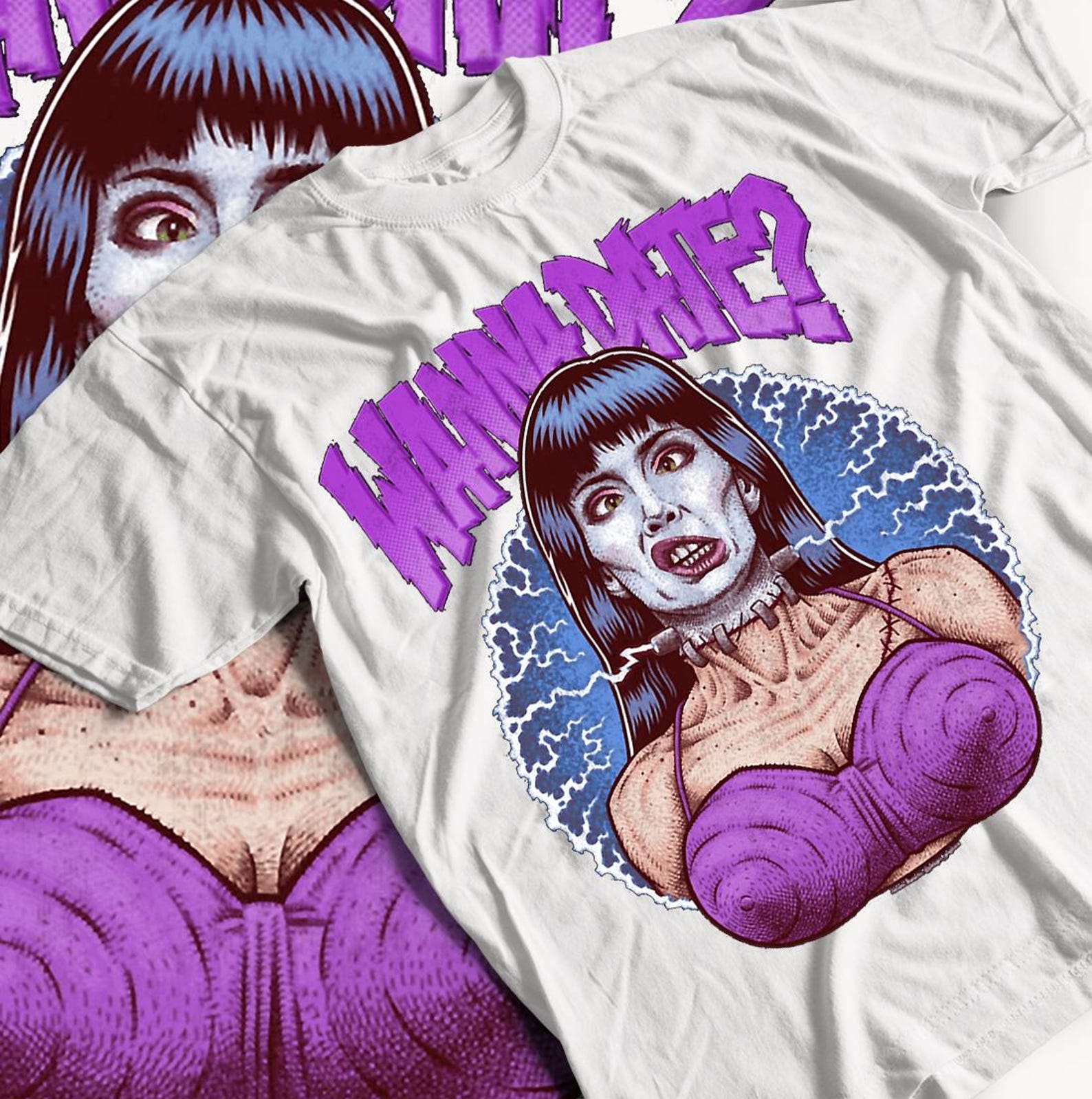 Frankenhooker 90s Horror Movie T-Shirt, Retro Movie Shirt, Unisex Tee, Vintage Film Tee, Cult Classic Movie Shirt 4XL