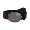 Slimming Belt Versatile Punk Style Belt With Flower Buckle Artificial Leather