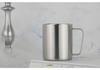 300ml Double-Layer Insulated Coffee Cup - 304 Stainless Steel, Thermal Milk and Mouthwash Cup, Customizable Logo.