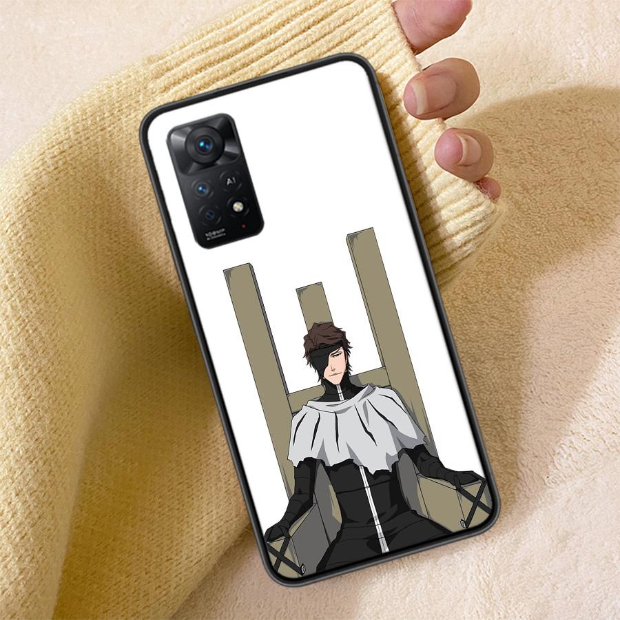 Bleach Aizen Sousuke Phone Case For Redmi Note 13 14 15 Pro Plus 12 13C 12C 15C 9 10 10C 9T 9C 9A TPU Soft Cover Clear Cell Case