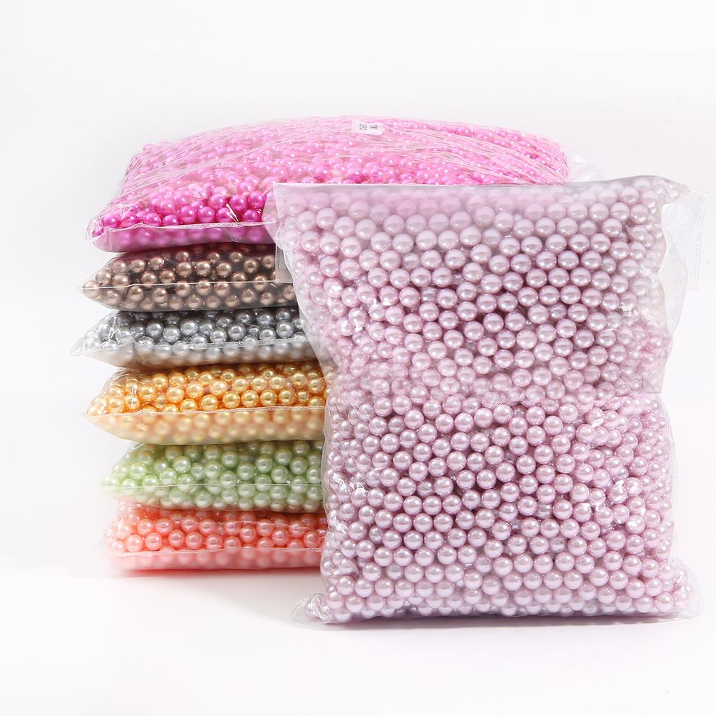 2-18Mm Non-Porous Abs Color Imitation Pearl Loose Beads Diy Handmade Glue Filler Accessories