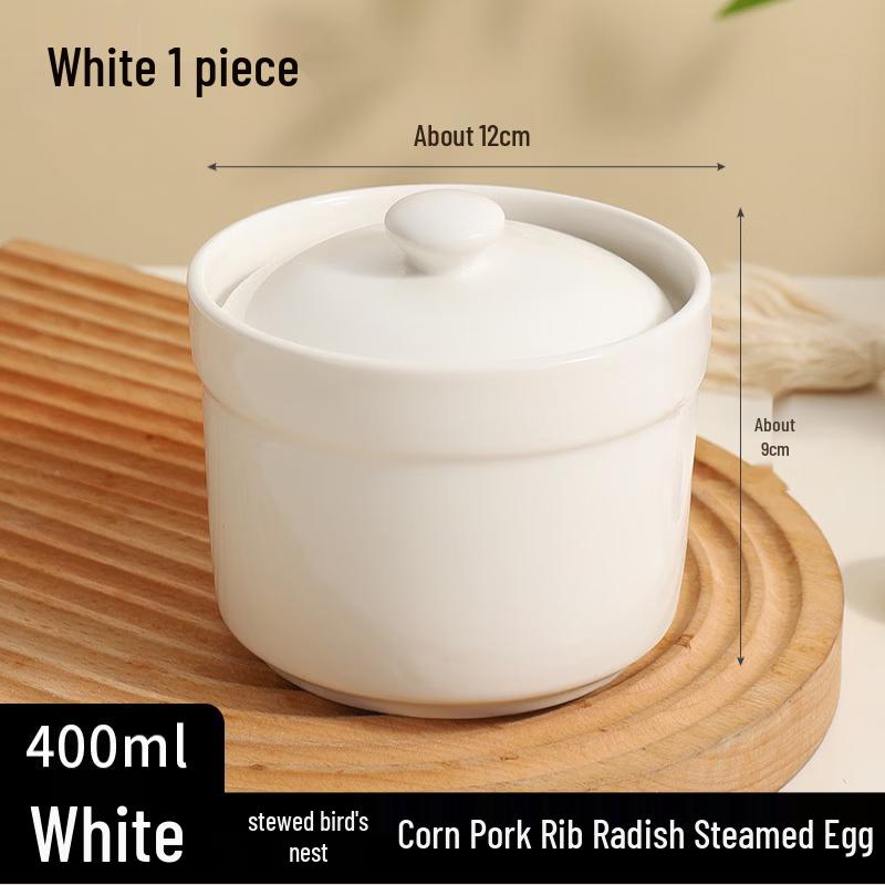 OIMG Ceramic Steaming Bowl for Egg Custard