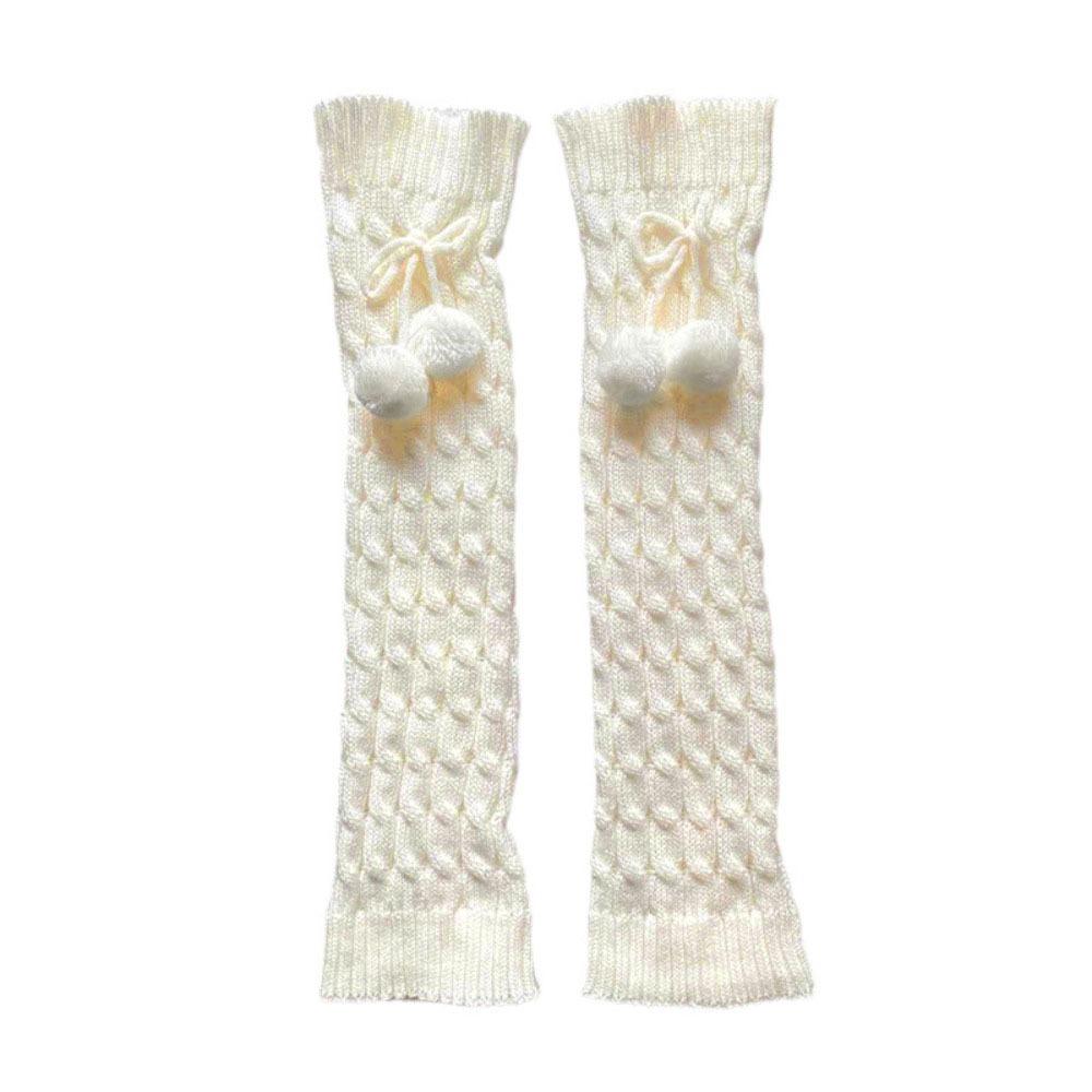 Гетры Y2K Женские Плюшевые Шарики Лолита Бантик Гетры Балеткор Чулки Эластичные Style 4 White