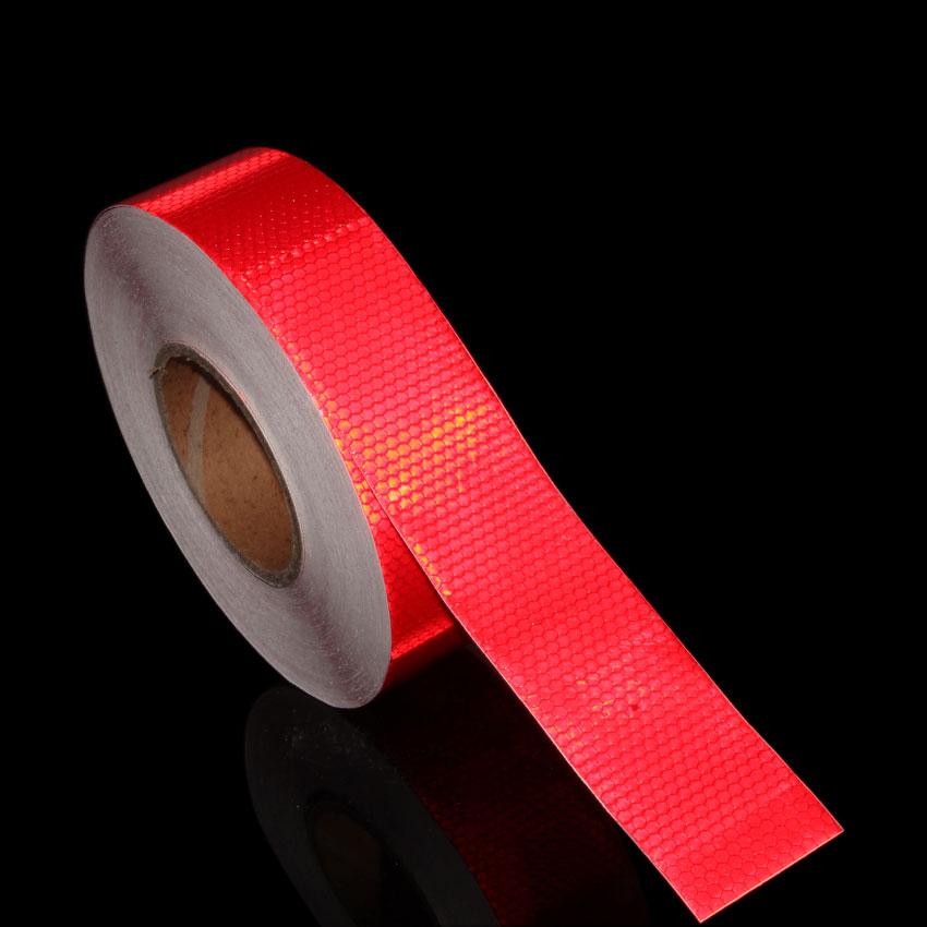 5CMx25M Honeycomb Yellow Reflective Safety Tapes Adhesive Warning Road Reflectors Stickers Waterproof Reflect Film For Vehicles