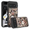 Vintage Floral Pattern Case For Google Pixel 9 Pro XL Magnetic For Magsafe Rugged Bumper Cover For Pixel 9A 9 8 7 Pro 8A 7A Cover