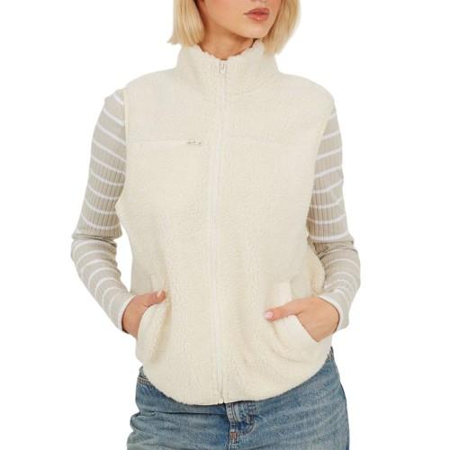 BRAVE SOUL Womens/Ladies Pocket Sherpa Full Zip Gilet