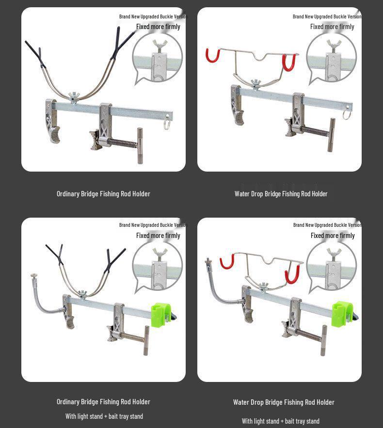 Multi-Functional Fishing Rod Holder for Ice, Boat, and Raft Fishing