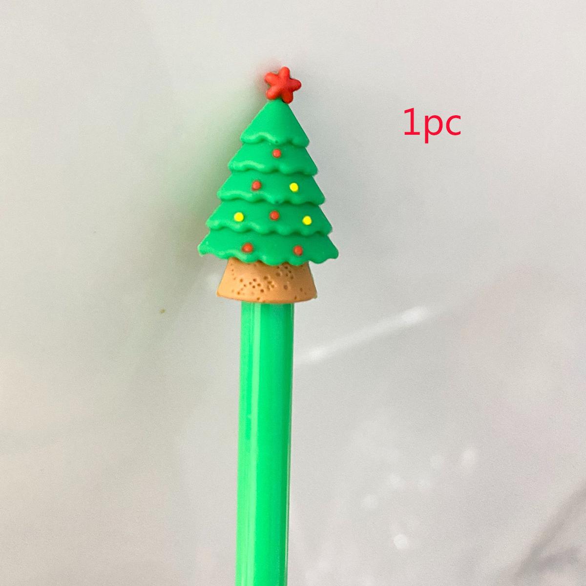 Christmas Ink Pen Novelty Christmas Ballpoint Pen Black Gel Ink Christmas Stick Pen Christmas Cartoon GelInk Pen