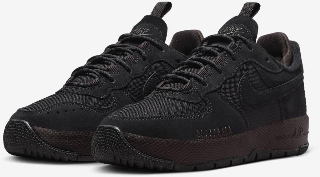 Nike Air Force 1 Wild Women (FB2348) черный/бархатный коричневый/кедровый/черный