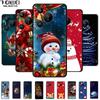 Christmas Phone Cases For Huawei Pura 70 Ultra/ 70 Pro/ 70 Pro Plus/70 5G Cases Black Silicone Soft Santa Claus TPU Bumper Funda