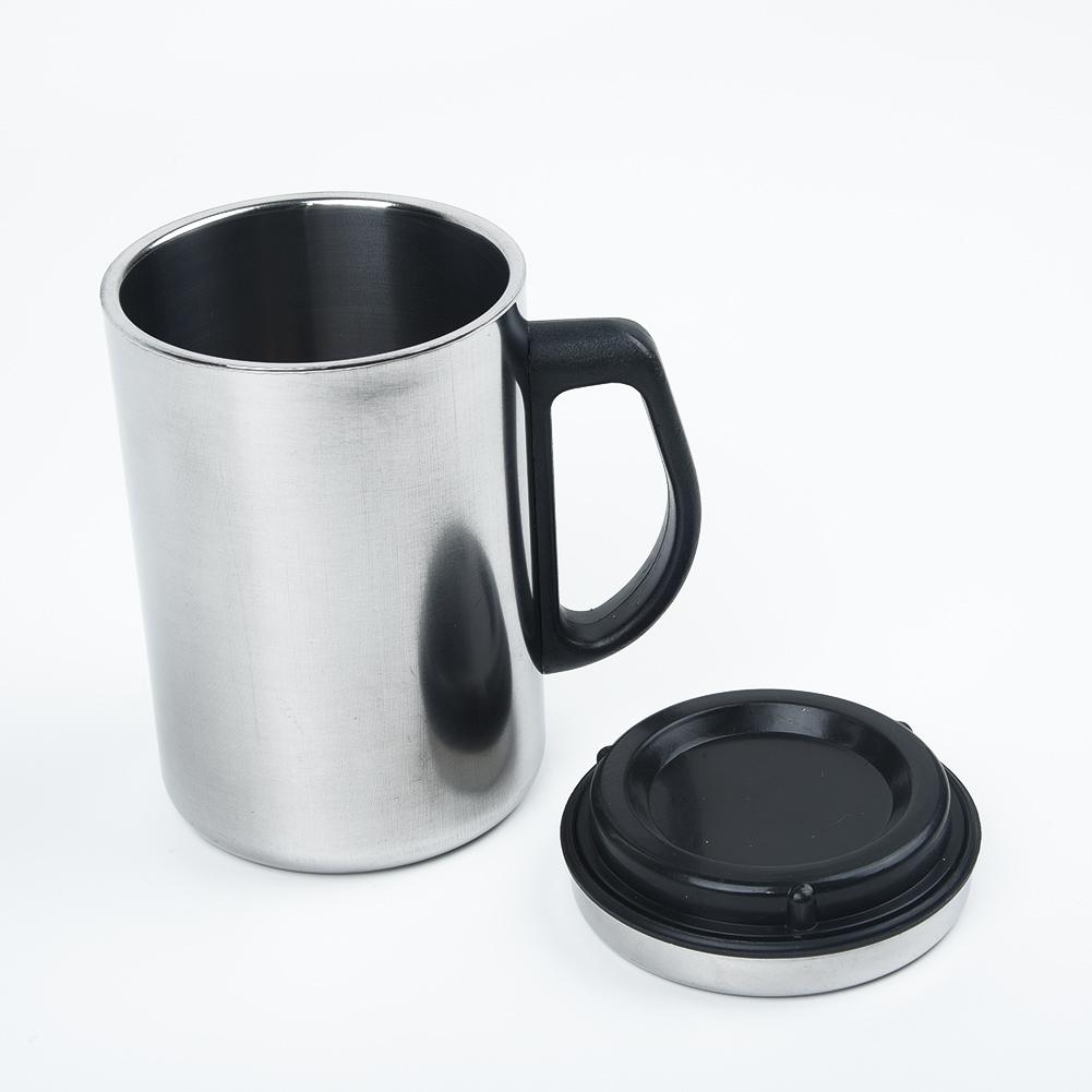 Coffee Water Cup Cup 350ml/500ml Travel Mug Silver
